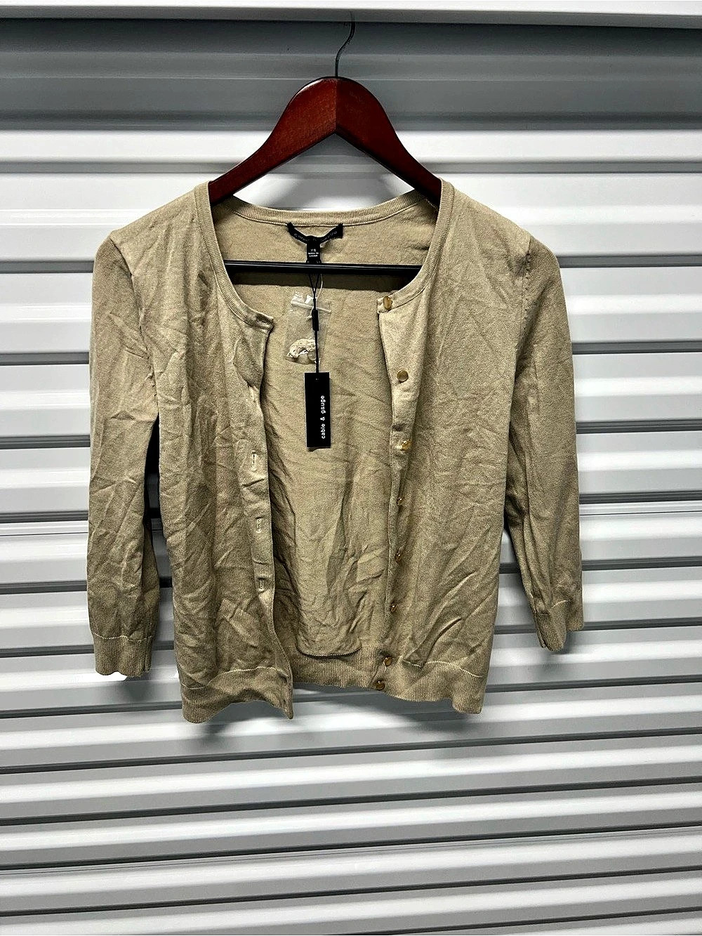 Cable & Gauge Women's Cardigan Rayon Nylon size XS